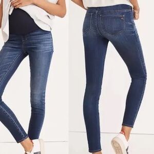 Madewell Jeans Women 29 Maternity Blue Skinny Denim Stretch Danny Over the Belly